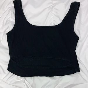 Black crop top